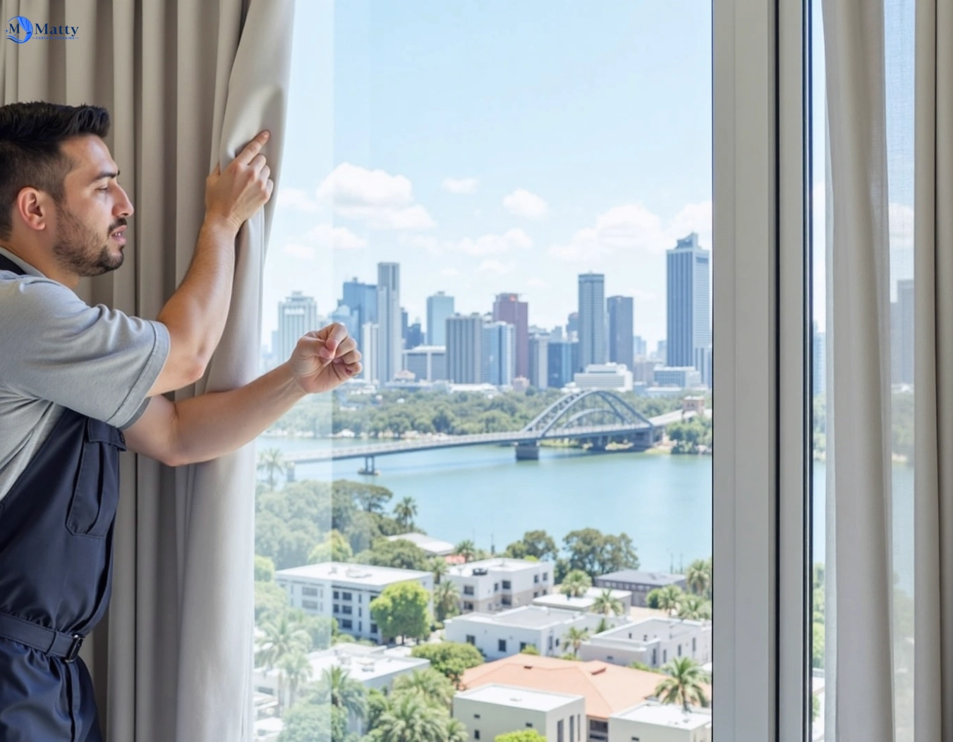 Professional curtain steam cleaning service lewisham-nsw QLD by Matty Curtain Cleaning